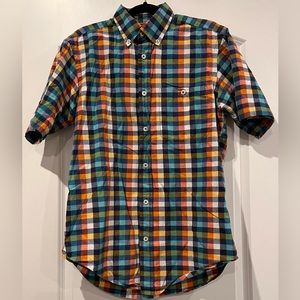 Orvis Men’s Shirt Short Sleeve Multicolored‎ Plaid Size Medium